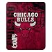 Officially Licensed NBA Chicago Bulls Hard Knocks Printed Fleece Throw Blanket, 50" x 60", Red