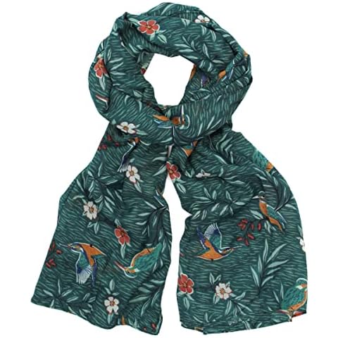 The Olive House® Womens British Birds Kingfisher Scarf Cover