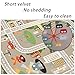 TYKTZXY Car Rugs Play Mat for Toy Cars，Kids Rug with Roads for Playroom，City Life Road Carpet for Baby Learning，Non-Slip Educational Nursery Rug for Toddlers(Grey, 80×120cm/31×47