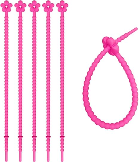 Amazon Co Jp Hoqubn ケーブルバンド シリコン 結束バンド ケーブルバンド 繰り返し使える ケーブル結束バンド ケーブルタイ ブレスレット おしゃれ かわいい 50本セット ローズレッド ホビー 通販