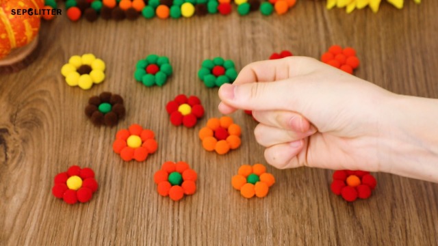 SEPGLITTER Lot De 600 Pompons De Noël à Paillettes Pour Loisirs