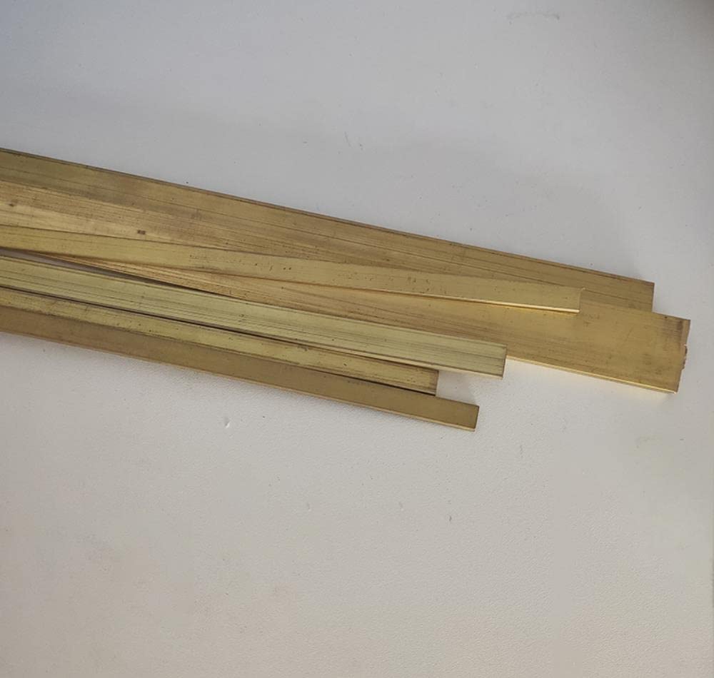 Piastra a Riga Di Ottone Striscia in Ottone H59 Spessore Della Barra in Ottone 3 Mm ~ 10 Mm Taglio Fatto Fai -Da -Te/4 Mm-30Mm-25 Mm 2Pcs