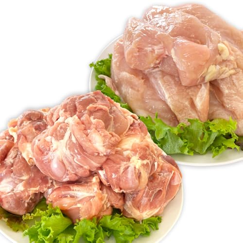 岩手県産 菜彩鶏 (さいさいどり) もも肉 1kg×2袋 & むね肉 1kg×2袋 計4kgセット 冷凍肉 十文字チキンカンパニー八幡平工場 直送