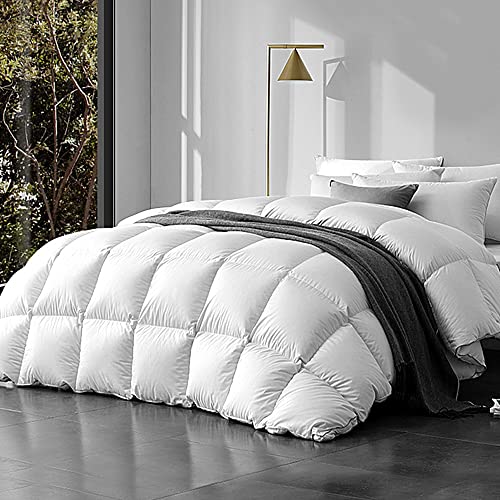 800GSM Goose Down Feather Quilt King Luxury Bedding Soft Warm Comforter Set