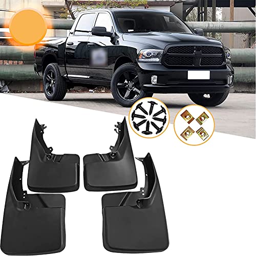 Bavettes pour Auto Garde-Boue Voiture pour Do-dge Ram 1500/2500/3500 2010-2018, Avant et Arrière Wheel Mud Flaps Fender Splash Guard Pare-éclaboussures Protection Accessories Cover