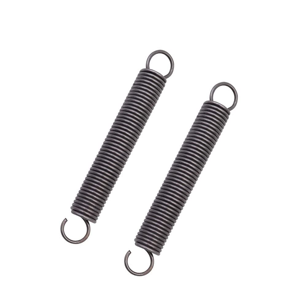 BDHI2pcs 150mm Extended Compressed Spring Tension Spring - Silver Spring Steel - Dual Hook Ends - Tent Awning Caravan Accessory
