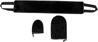 Beaupretty Luvas Oleadas Flocadas 6 Peças Luvas Autobronzeadoras Luvas Pretas Loção Facial Loções Corporais Luvas Pretas Sem Dedos Aplicador De Loção Bronzeadora Luva