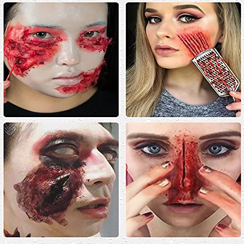 mewmewcat 20 PCs Kit de Pintura Facial Pintura Corporal com 12 Cores Vibrantes Tintas Faciais Stenci