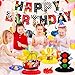Race Car Birthday Decorations Banner,Cars Birthday Decorations for Boys,Car Themed Birthday Party Decorations,Hot Car Party Decorations,Race Car Happy Birthday Banner