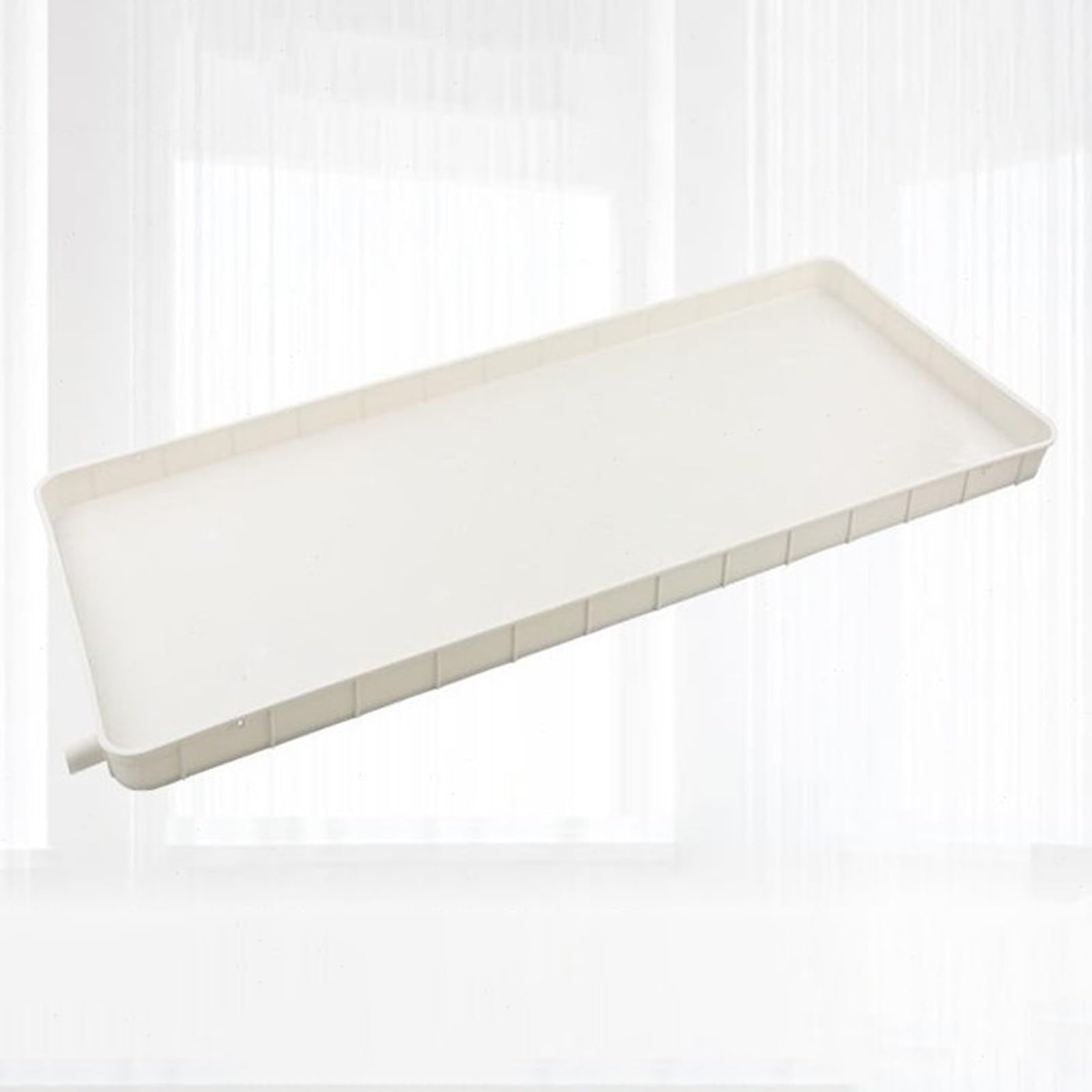 Generico Vaschetta raccogli condensa in plastica per condizionatori d'Aria (1-2 Pezzi) - Vaschetta raccogli condensa Resistente con Fori di drenaggio, Adatta Universale per più Modelli di condizionat