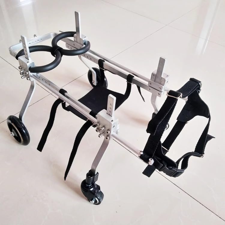 Amazon | 犬用車いす小型・中型ペット用犬車いす調節可能な四輪犬