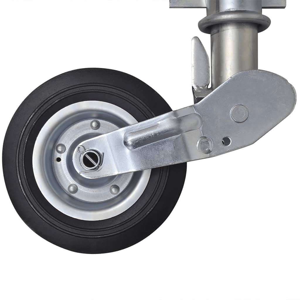 vidaXL Rueda jockey plegable resistente de 2.4 pulgadas