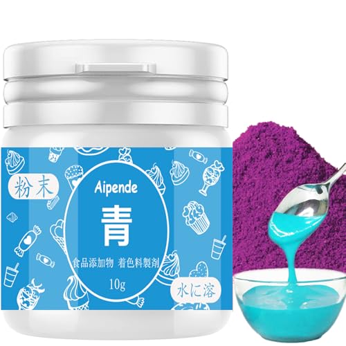 食用色素、食品着色料、水に溶ベースの粉末着色料 食品 イースターエッグ用染料、無味ベーキング、アイシング、装飾、フォンダン、食紅 、DIYクラフト (青)
