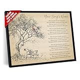 SANTANNA Personalized Music Lyrics Song Prints Wall Art Decoration (Landscapes, Red Birds & Tree)