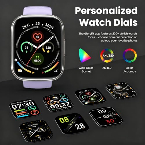 Image of Smart Watch for Men Women, 1.95 inch Touchscreen Fitness Tracker with Bluetooth Calling, Fitness Watch with 110+ Sports Modes /Heart Rate /Sleep Monitor, IP68 Waterproof Smartwatch for Android iOS, Purple