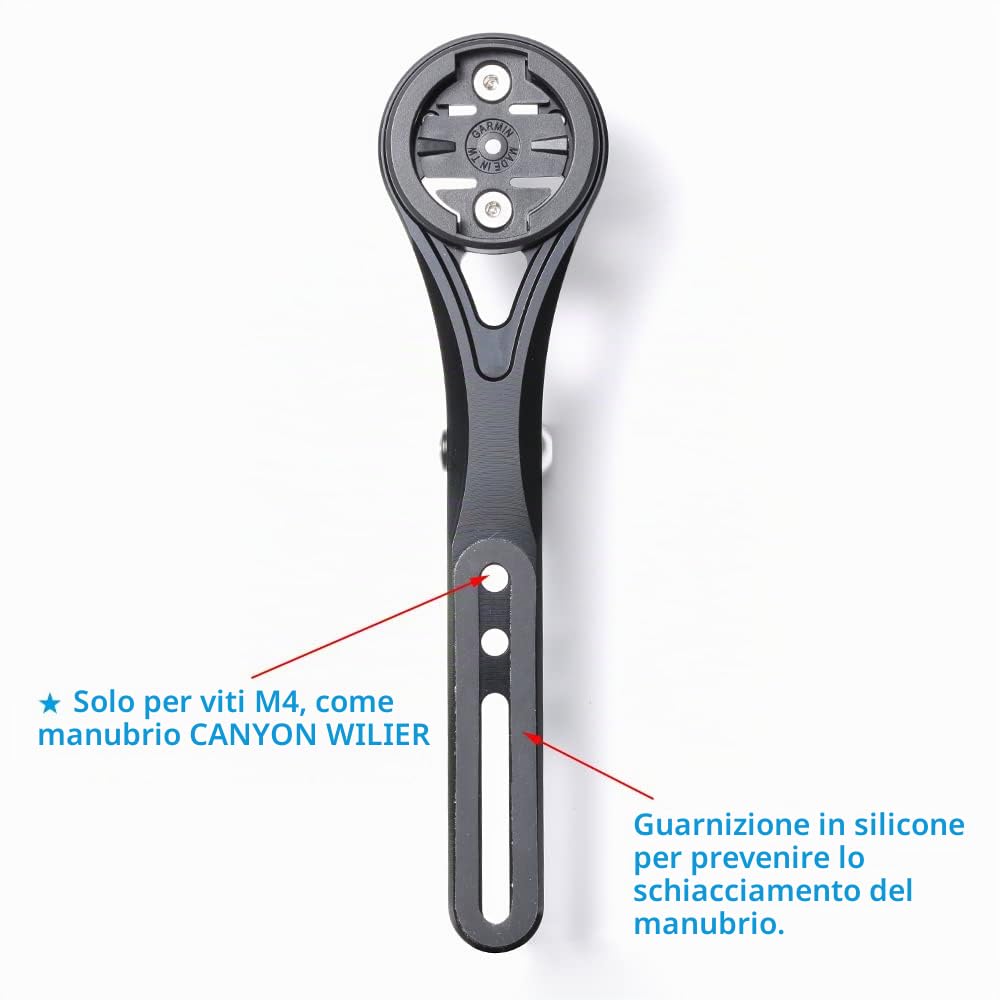 Cestbon Aero - Supporto integrato per manubrio Garmin, Wahoo, Elemnt, Bryton, Rider, Stage e Hammerhead, compatibile con manubri Canyon CEP e Wilier Bar