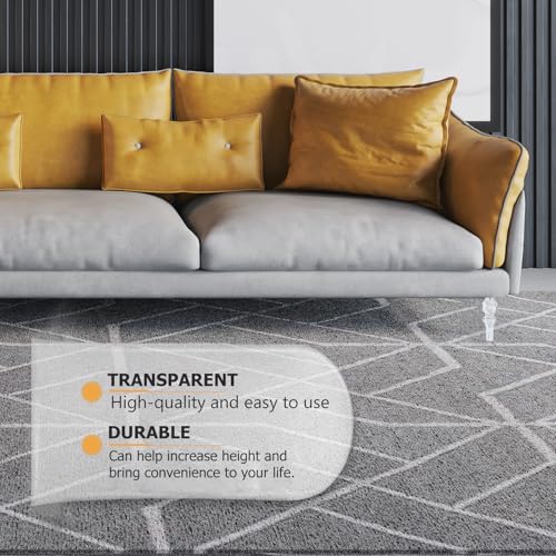 Patas para sofá de acrílico con forma de calabaza y diseño transparente 7