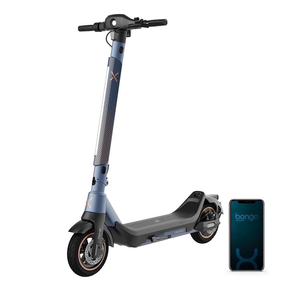 Cecotec Trottinette électrique Bongo Serie X. Puissance maximale 750 W et 900 W, Système de Conduite adaptatif, Freinage avec Disque de Frein Avant de Haute précision, Freinage régénératif e-ABS