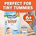 Stonyfield Organic YoBaby Whole Milk Baby Yogurt Cups with Probiotics, Plain, 4 Oz, 6 Pack