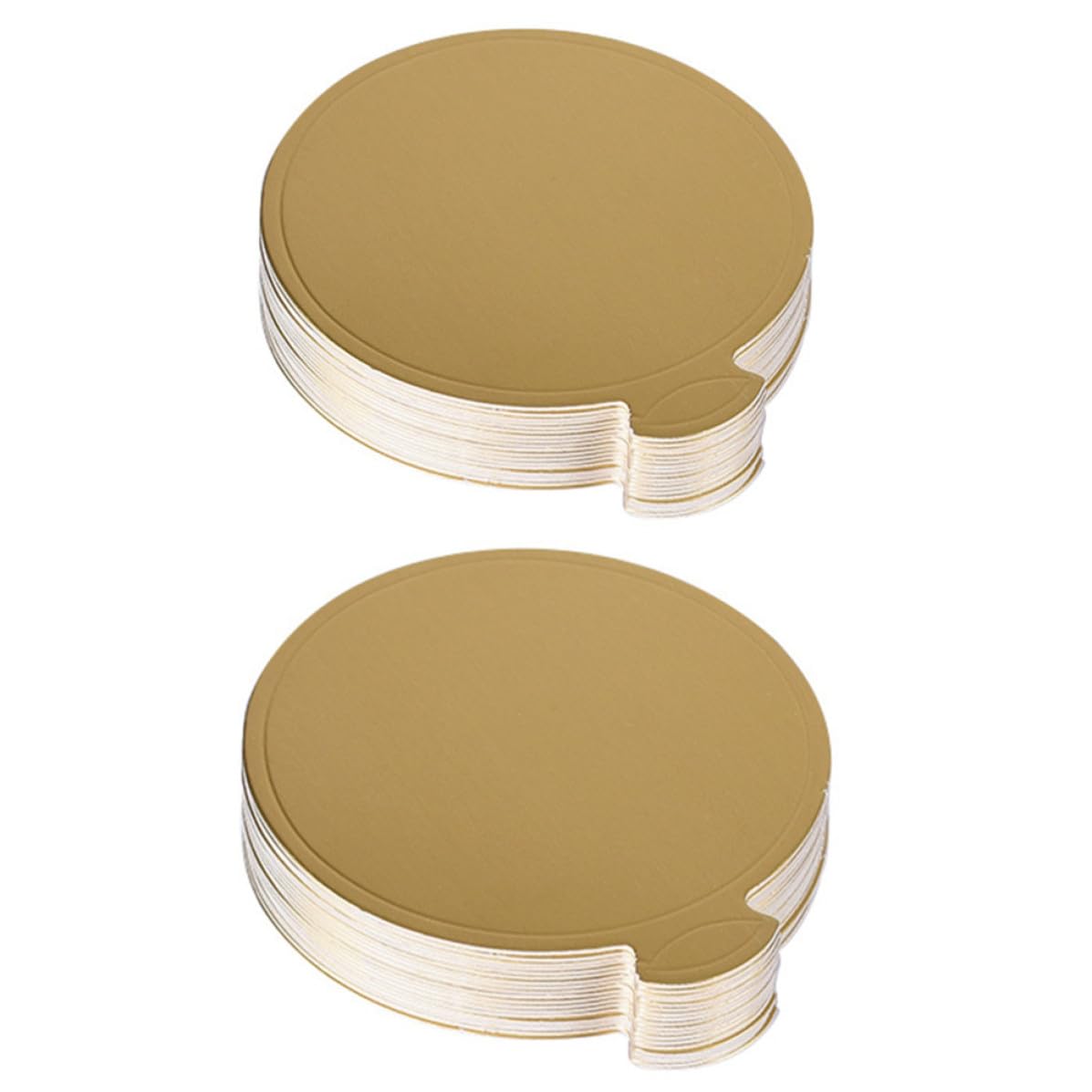 Supports gâteau ronds en carton doré Didiseaon pour pâtisserie et fête | 200 pièces