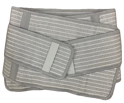 Faja postparto de compresión abdominal ajustable gris miniatura 7