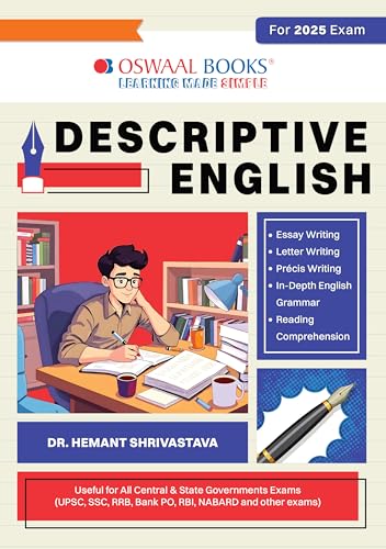 Oswaal Descriptive English Useful for UPSC, SSC, RRB, PO, NABARD, ...