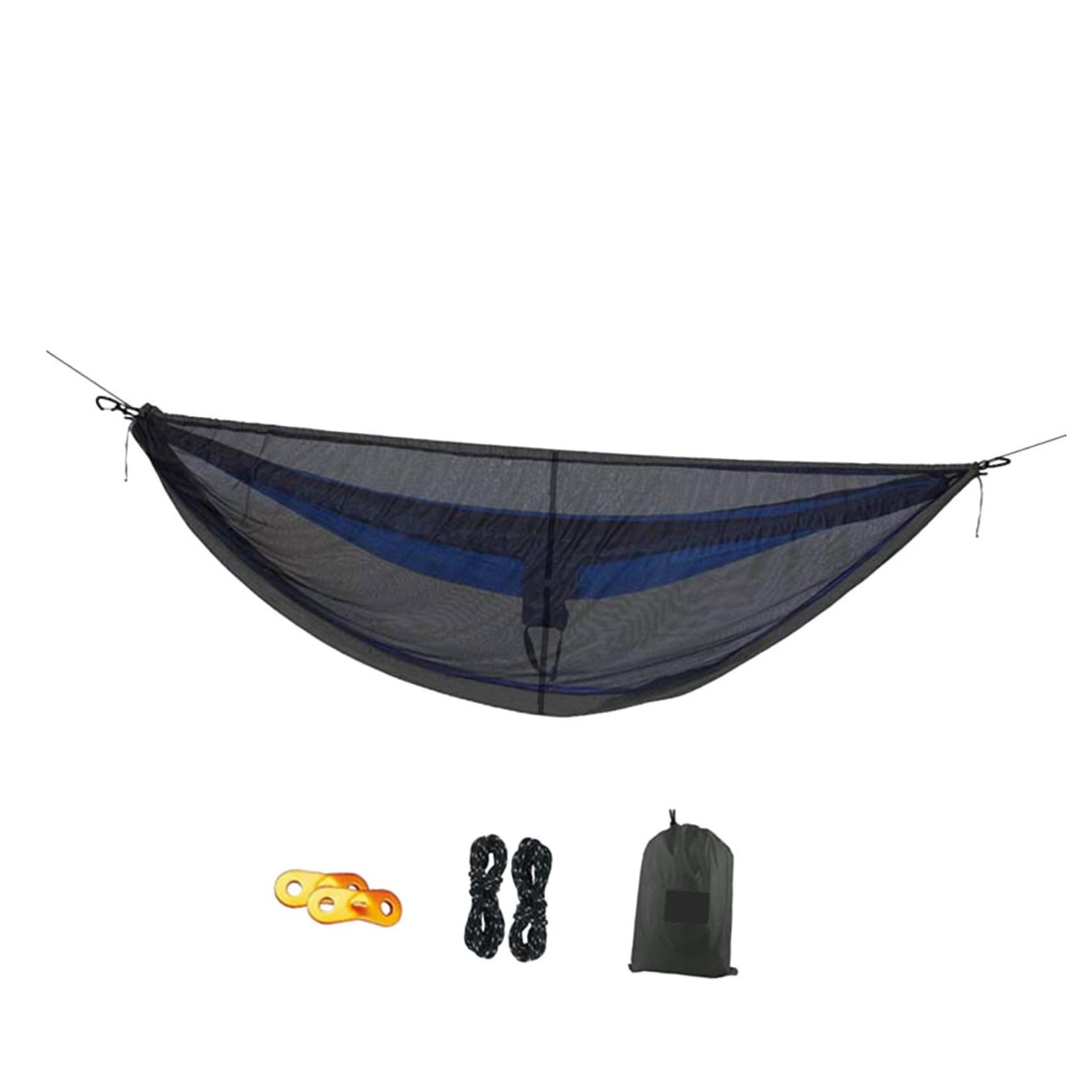 Hamac de camping portable avec filet de protection pour bivouac en forêt