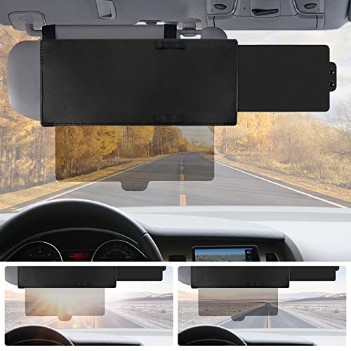 Adjustable Sun Visor For Car,Anti-Glare Sunvisor For Cars Windshield,Sun Blocker For Car Windshield Protect Eyes Driving,Universal Automotive Interior Sun Protection For Car Truck SUV