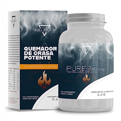 PUREHARMONY® - 120 Comprimidos | Pastillas para Adelgazar muy Rapido | Quemagrasas Potente |SelectSIEVE Libra®