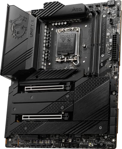 MEG Z690 UNIFY-X Scheda Madre ATX - Compatibile con Intel Core 12th Gen, LGA 1700 - Direct 19+2 Phase VRM 105A, DIMM DDR5 Boost 6800+MHz/OC, 2 x PCIe 5.0 x16, 4 x M.2 Gen4, Dual LAN, Wi-Fi 6E - Scheda madre - Immagine 2
