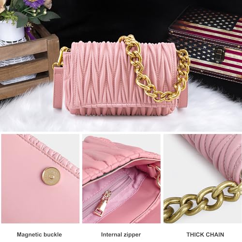 Image of Small Purses for Women Summer Crossbody Bag Quilted Evening Clutch Handbags