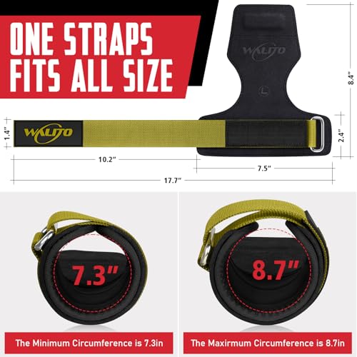 Image of Weight Lifting Wrist Strap,Double Layer Leather Wrist Wraps with Neoprene Padding for Weightlifting & Deadlifts - Adjustable Gym Straps for Men & Women