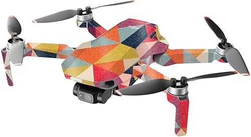 Miniatura 2 de MightySkins Glitter brillante compatible con DJI Mini 2 Dron portátil - Brillante y feliz  Acabado de purpurina protector, duradero de alto brillo