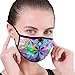 Produktbild Uosliks Masken Bunte Blumen leuchtende Frühling Sommer-Masken Gesichtsmaske Polyester Masken Atem