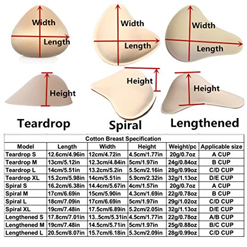 1 Pair Cotton Breast Forms Light Ventilation Sponge Boobs For Women Mastectomy Breast Cancer Support By Ninery Ave #TOP5