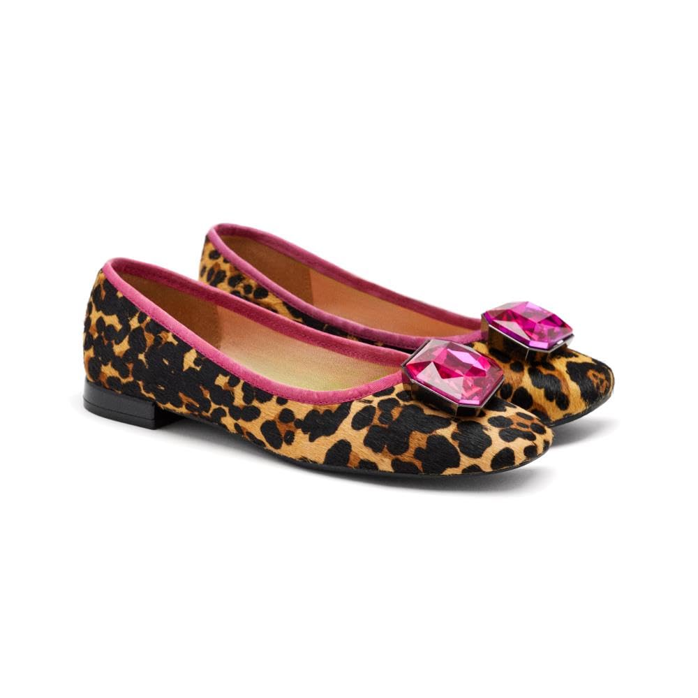 GIOSEPPO Bailarinas Piel Leopardo CLYMAN