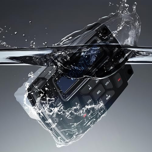 Image of Geloo Marine Radio Receiver Waterproof Boat Stereo Radio System with AUX-in Subwoofer Pre-Amp EQ, AM /FM Radio Receiver Digital Media MP3 Player USB Input for Motorcycle Boat Golf Cart Truck
