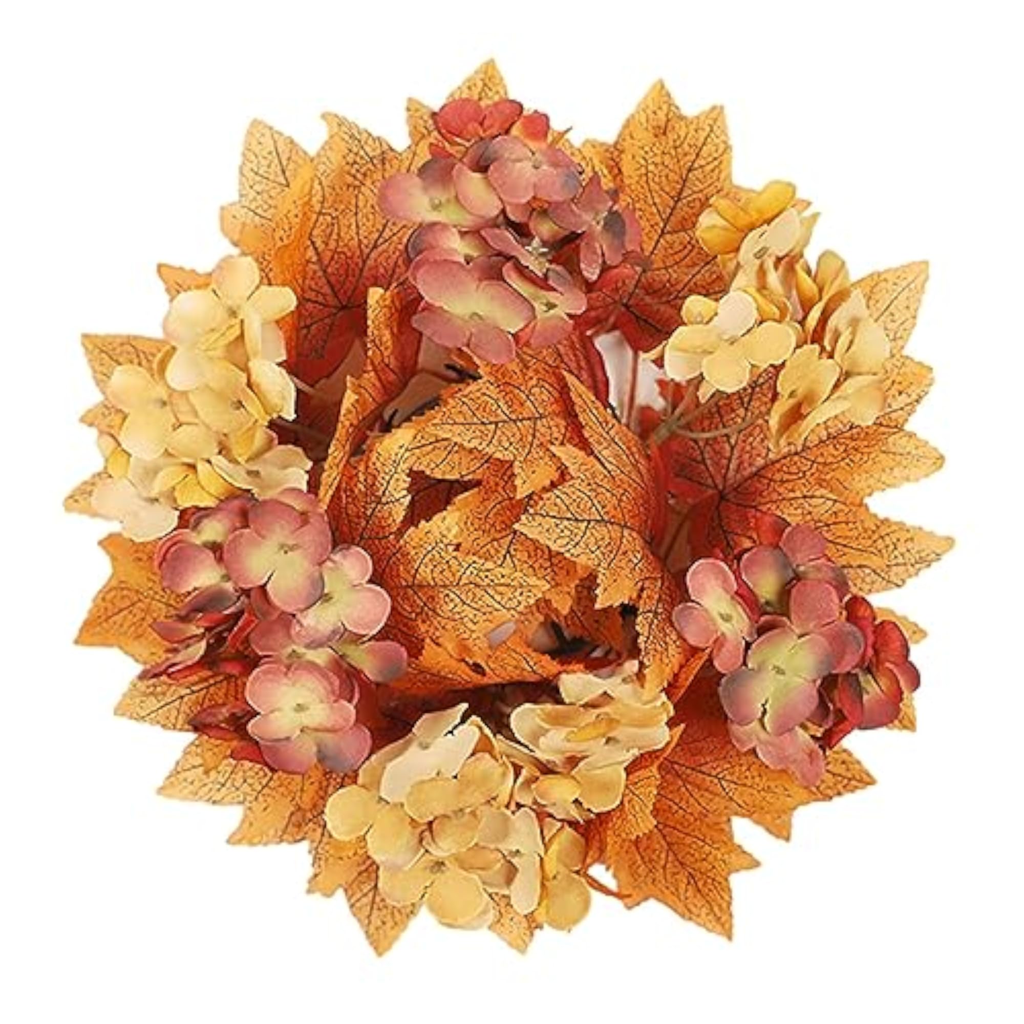 Fall Candle Rings Wreaths, Thanksgiving Decor