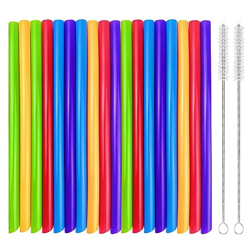 65 Cannucce Colorate Riutilizzabili + Spazzola - Per Frullati, Succhi E Cocktail, Lunghe 23 Cm - Foto 11