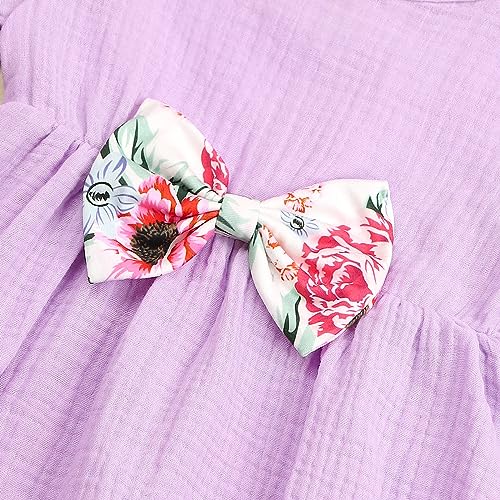 Image of Axumity Kid Girl Clothes Ruffle Sleeve Top Floral Allover Pants 3-9 Years Fall Outfit Set