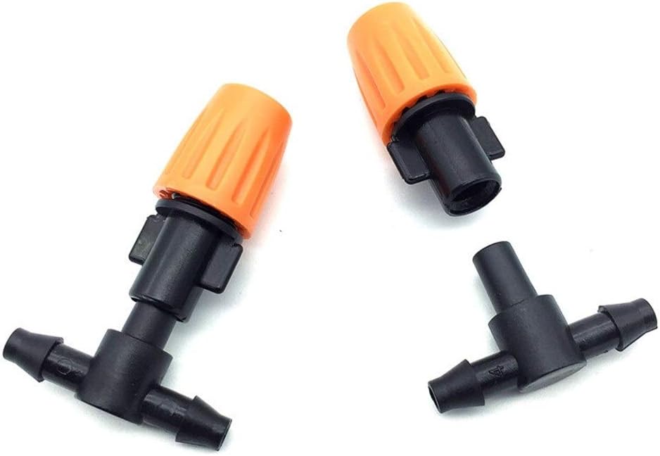 配管用部品 100のガーデンツール植物芝生の灌漑農地水まきドリッパースプレースプリンクラー4/7 MmのホースConnectionF