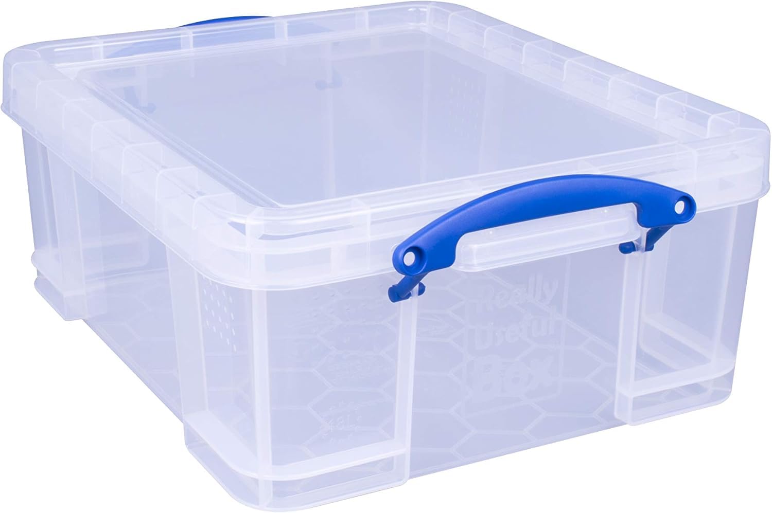 REALLY USE BOX Boîte plastique 18 L (L)480 x (P)390 x (H)200 mm couvercle amovible Transparent