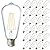Sunco 24 Pack Dusk to Dawn LED Outdoor Lights Bulb, ST64 Edison Style Automatic Light Sensing Bulbs, 800 LM, 7W (60W Equivalent), ST19, 2700K Soft White, E26 Base UL