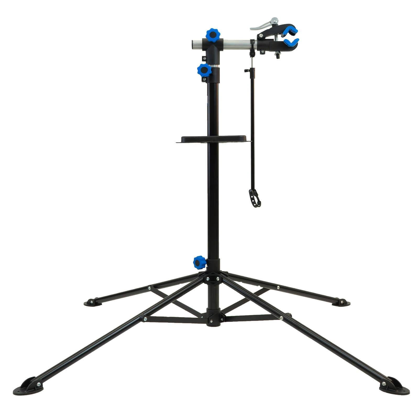 TRUTZHOLM Fahrradmontageständer 360° drehbar höhenverstellbar 30 kg Traglast Stahl mit magnetischer Werkzeugablage schwarz für Fahrräder Mountainbikes E-Bikes