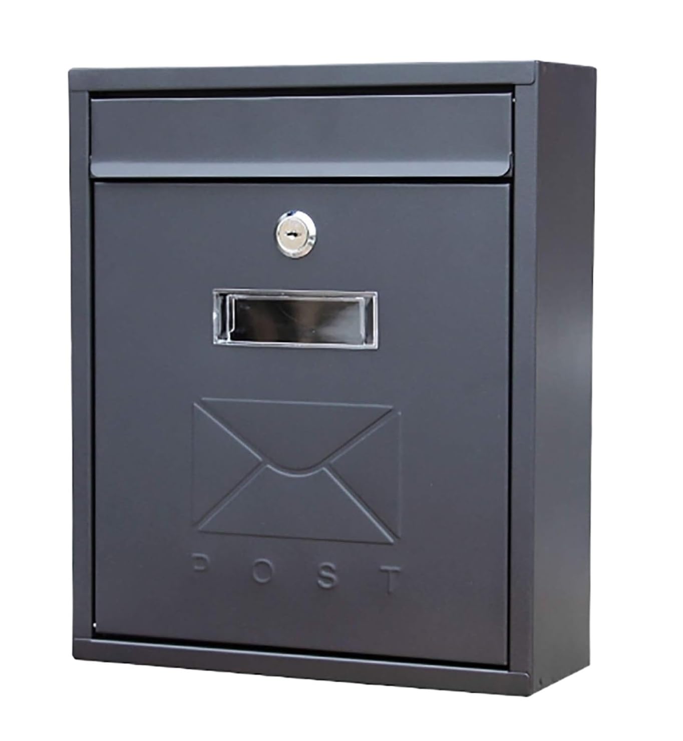 Vintage Letter Box Mailbox Wall Mounted Mailbox Galvanised Mail Box Lockable Post For Home Decoration Outdoor Lockable