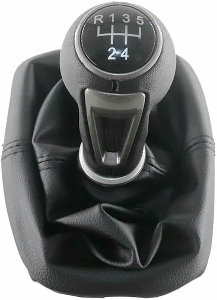 Gznbb 5 Speed Car Manual Gear Shift Knob Boot Cover Gaiter Lever Shifter Handle Stick, For Seat Alhambra 2000-2010