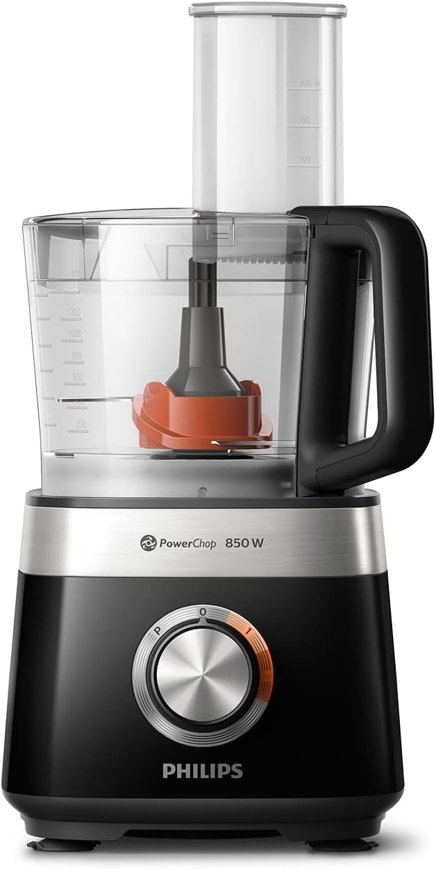 Product image of Philips Viva Collection Robot da cucina compatto - Compatto, Motore da 800W, 29 Funzioni, PowerChop, Disco 2-in-1, Spremiagrumi, Facile Montaggio, Ciotola da 1.5L (HR7510/10)