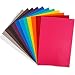 12 PCS PU Leather Fabric Leather Canvas Back 8" x 12" with 12 Different Colors for Making Hair Bow Wallet Handbags Dressing Sewing Craft DIY Projects