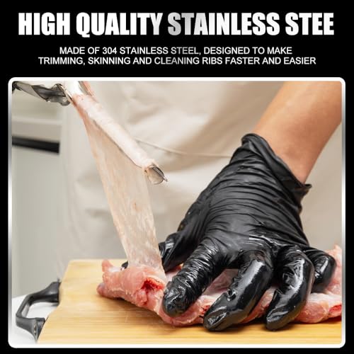 Herramienta para Quitar Membrana de Costillas Acero Inoxidable miniatura 6