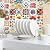 ArtisanAura Self-Adhesive Modern Bohemian Wall Decals 16 PCS (6x6 Inch), DIY Peel and Stick Waterproof Vinyl Tile Stickers for Kitchen & Bathroom, Removable Backsplash Murals in Mediterranean Design